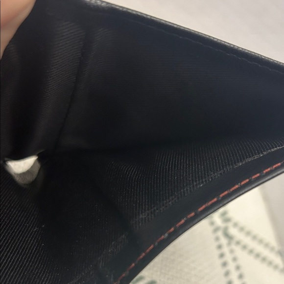 Steve Madden Black and Red Leather Card Holder - Picture 5 of 5